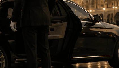 Mercedes S-Class — Luxury Sedan chauffeured vehicle, seats 1–3